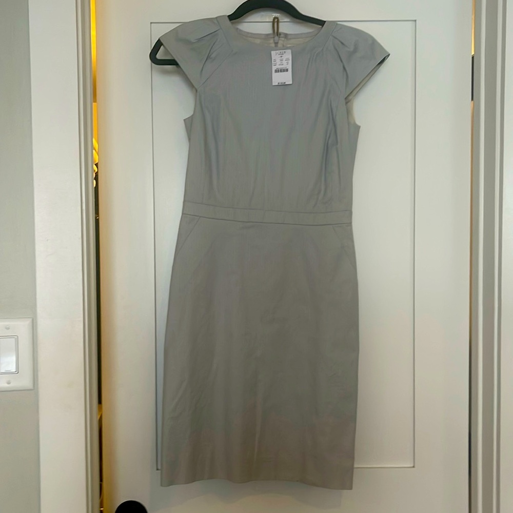 J Crew Light Blue Sheath Dress NWT